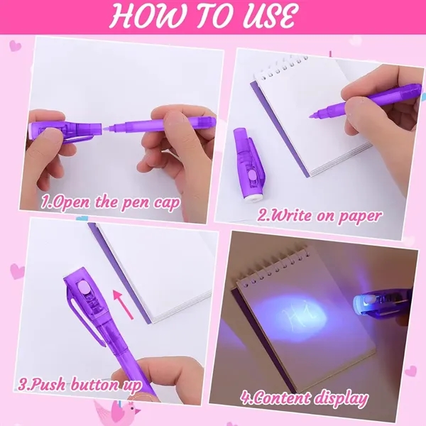 Invisible Spy Ink Pen With UV Light - Invisible Spy Ink Pen With UV Light - Image 4 of 4