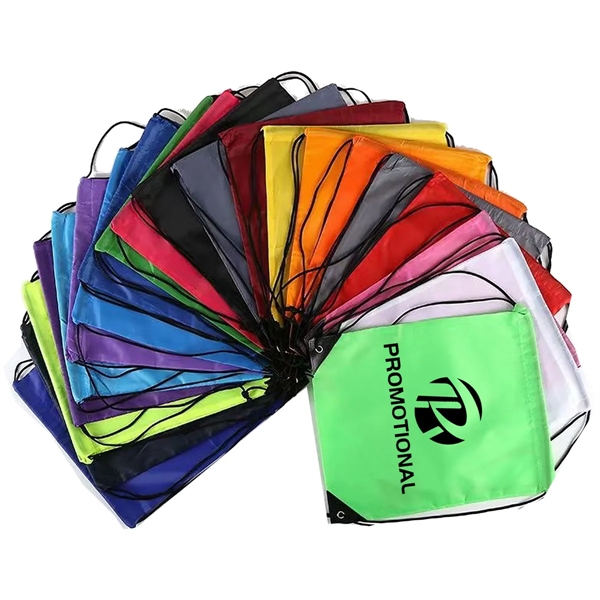 Polyester Drawstring Backpack - Polyester Drawstring Backpack - Image 0 of 3