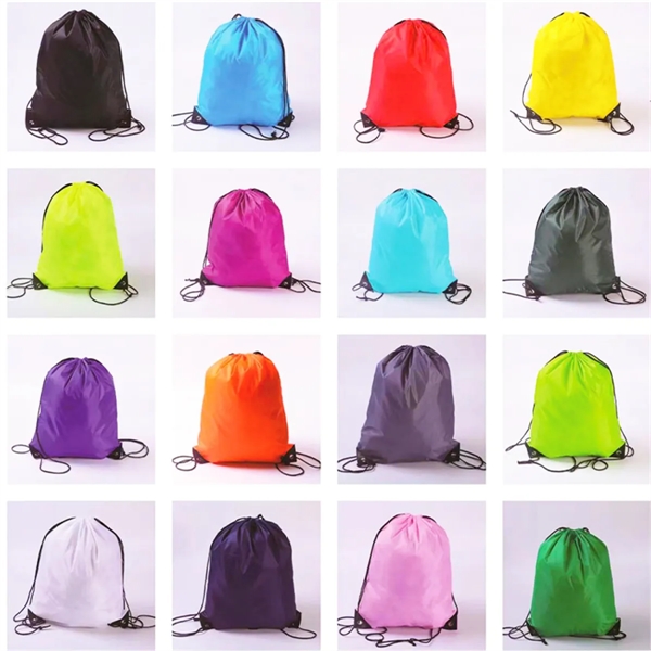 Polyester Drawstring Backpack - Polyester Drawstring Backpack - Image 2 of 3