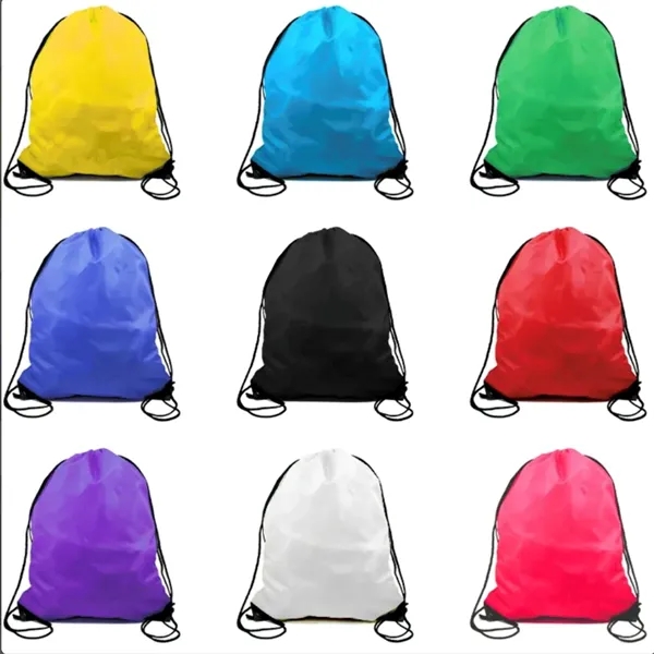 Polyester Drawstring Backpack - Polyester Drawstring Backpack - Image 3 of 3