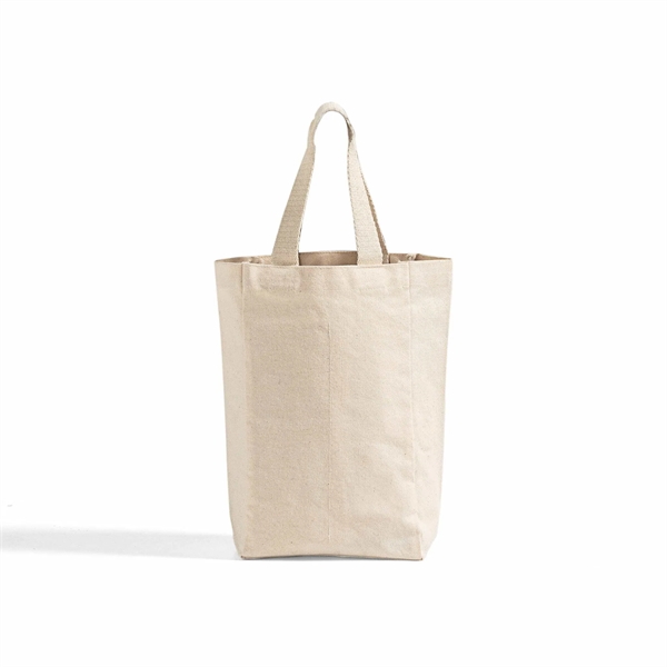 Canvas Double Wine Tote Bag - Canvas Double Wine Tote Bag - Image 1 of 10