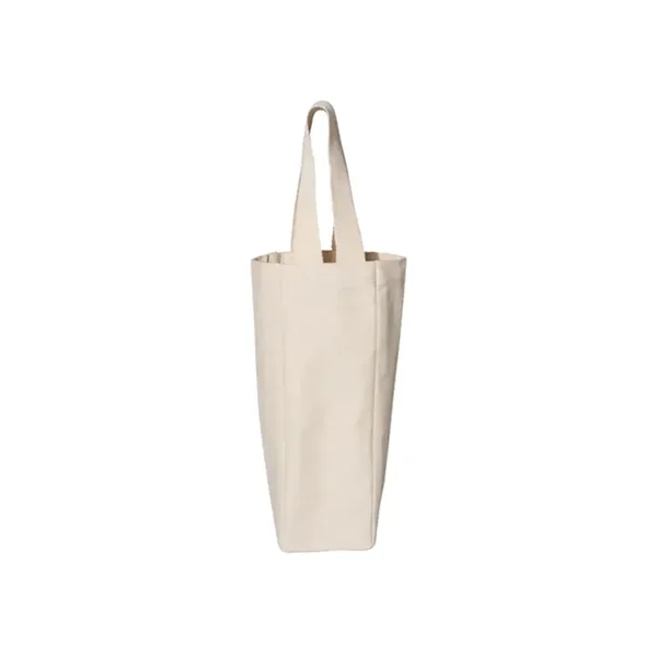 Canvas Wine Tote Bag - Canvas Wine Tote Bag - Image 1 of 7