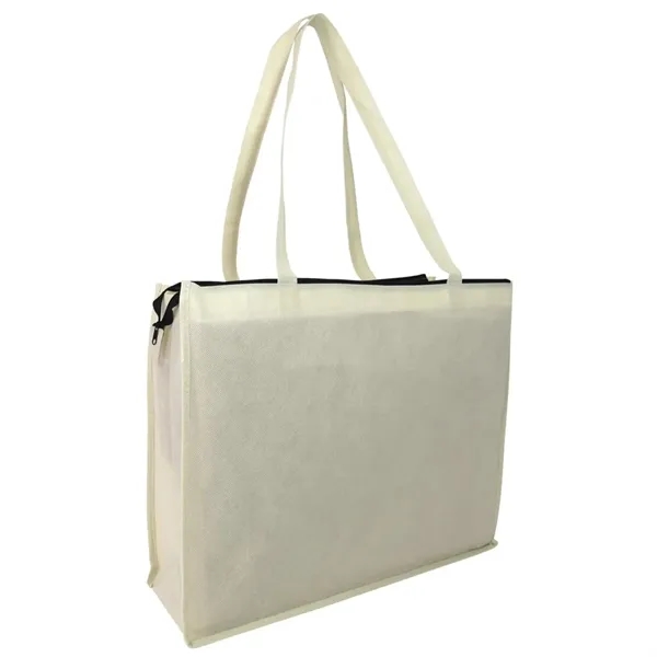 Carry All Zippered Non-Woven Tote Bag - Carry All Zippered Non-Woven Tote Bag - Image 2 of 2