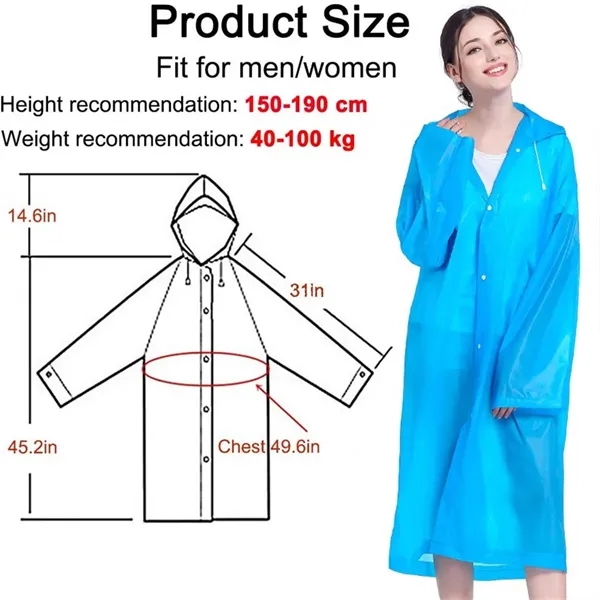 Rain Ponchos for Adults Reusable - Rain Ponchos for Adults Reusable - Image 1 of 3