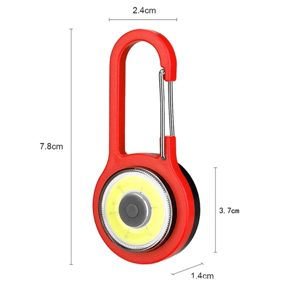 COB Keychain LED Work Light Portable Safety Carabiner Lamp - COB Keychain LED Work Light Portable Safety Carabiner Lamp - Image 1 of 5