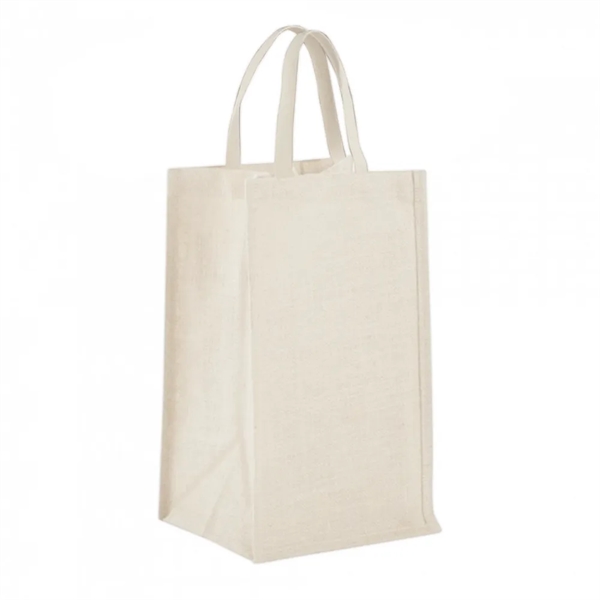 4-Bottle Heavy Cotton Canvas Tote - 4-Bottle Heavy Cotton Canvas Tote - Image 1 of 1