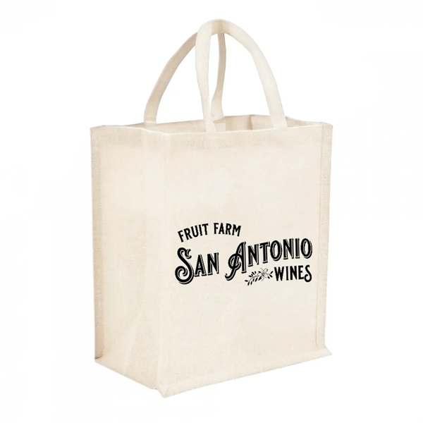 6-Bottle Heavy Cotton Canvas Tote - 6-Bottle Heavy Cotton Canvas Tote - Image 0 of 2