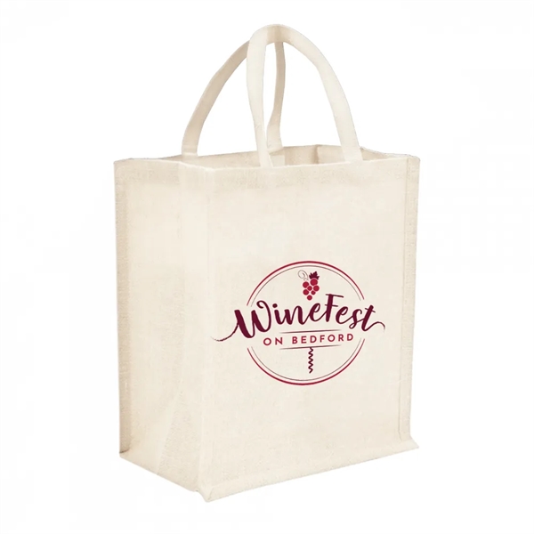 6-Bottle Heavy Cotton Canvas Tote - 6-Bottle Heavy Cotton Canvas Tote - Image 1 of 2