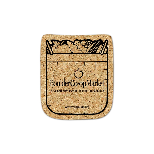 Shopping Bag Cork Coaster