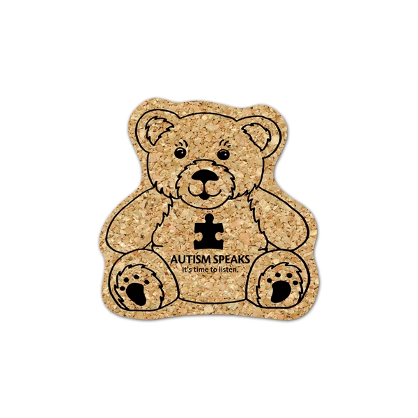 Teddy Bear Cork Coaster