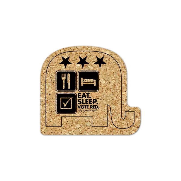 Elephant Cork Coaster