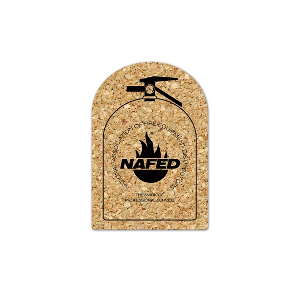 Fire Extinguisher Cork Coaster