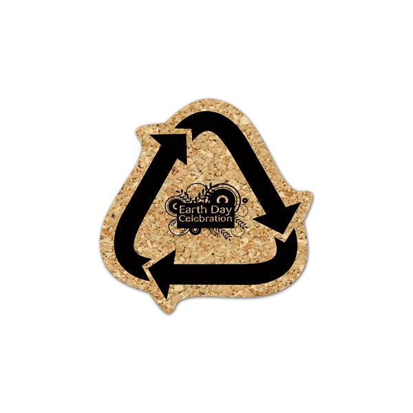Recycle Arrows Cork Coaster