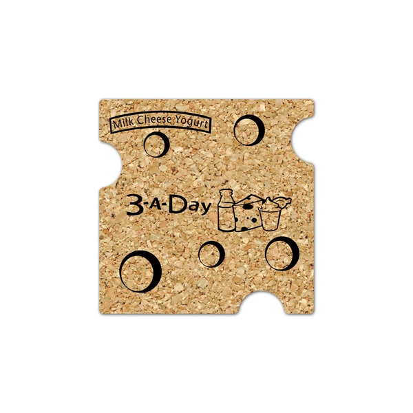 Swiss Cheese Cork Coaster