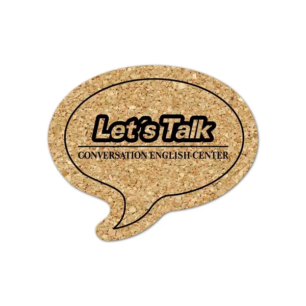Talk Bubble Cork Coaster