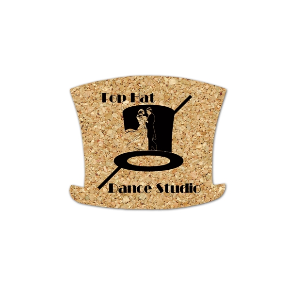 Top Hat Cork Coaster - Top Hat Cork Coaster - Image 0 of 1