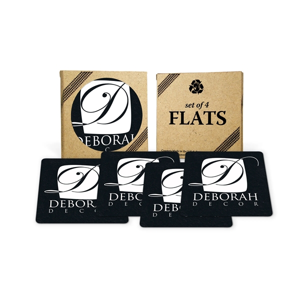 Square Flat Tire Coaster (Set of 4)
