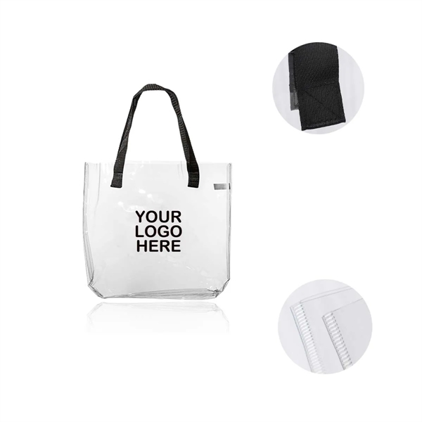 Clear PVC Shopping Tote Bags Storage - Clear PVC Shopping Tote Bags Storage - Image 1 of 1