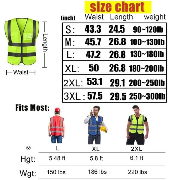 High Visibility Safety Vest - High Visibility Safety Vest - Image 1 of 3