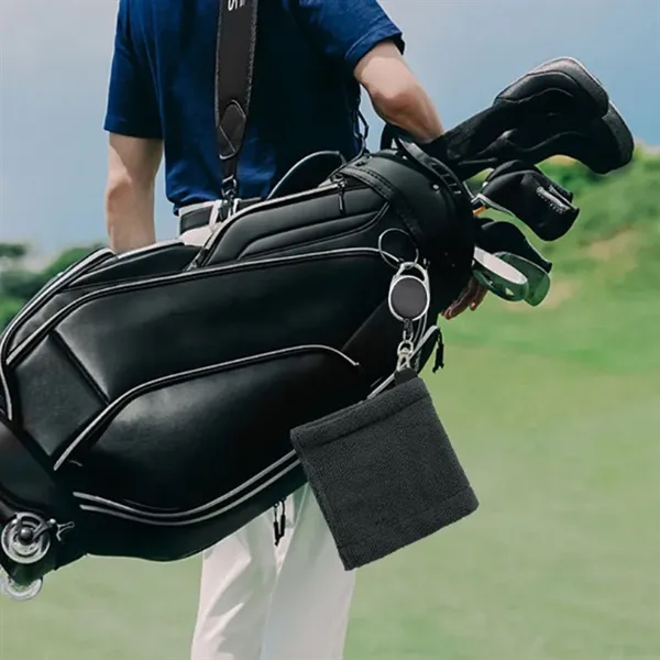 Golf Wiping Bag Towel - Golf Wiping Bag Towel - Image 2 of 3