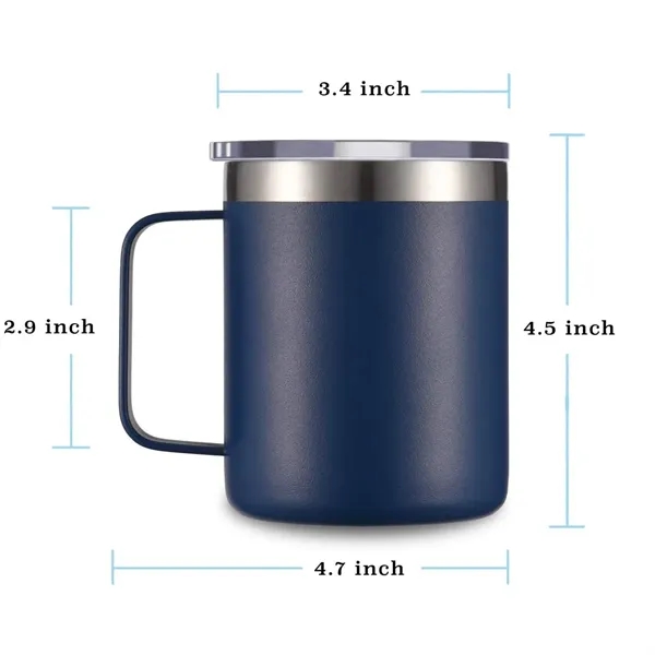 12oz Stainless Steel Insulated Coffee Mug with Handle - 12oz Stainless Steel Insulated Coffee Mug with Handle - Image 2 of 4