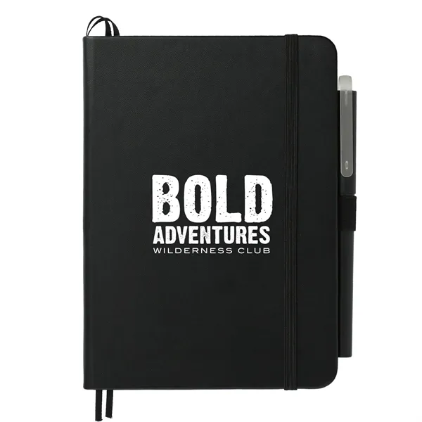 5" x 7" Recycled ing Bound Notebook w Pen - 5" x 7" Recycled ing Bound Notebook w Pen - Image 0 of 0