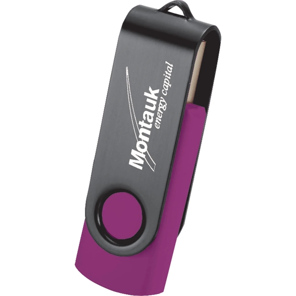 Rotate Black Clip Flash Drive 2GB - Rotate Black Clip Flash Drive 2GB - Image 3 of 3