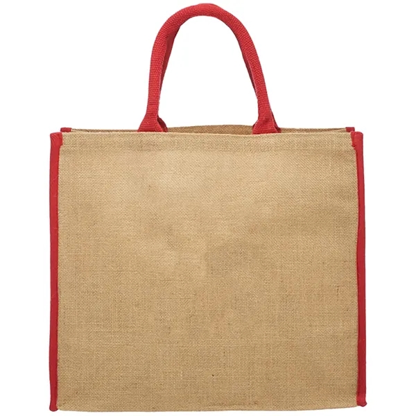 Laminated Eco-Friendly Jute Tote Bag - Laminated Eco-Friendly Jute Tote Bag - Image 5 of 5