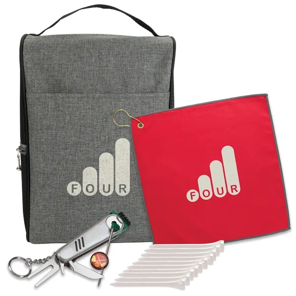 Heathered Shoe Bag Golf Kit - Heathered Shoe Bag Golf Kit - Image 2 of 8