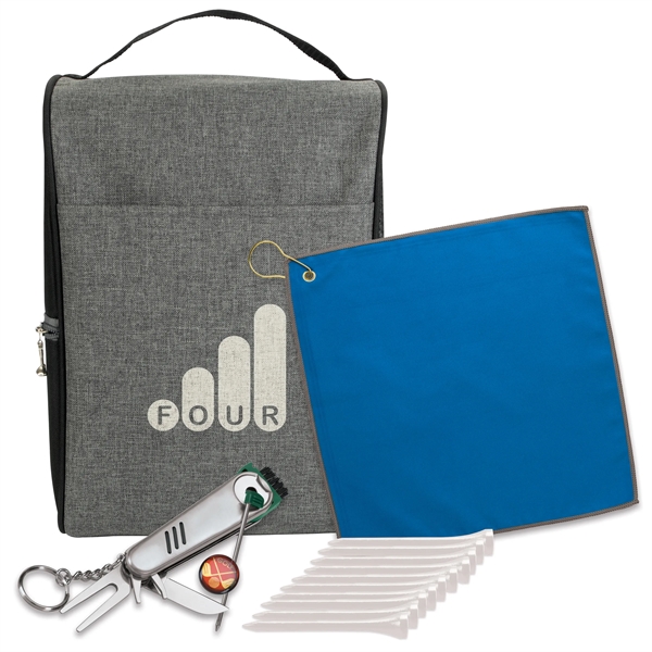 Heathered Shoe Bag Golf Kit - Heathered Shoe Bag Golf Kit - Image 3 of 8