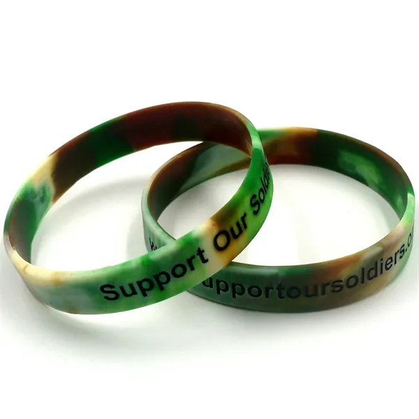 Debossed & Color Filled Silicone Bracelets - Debossed & Color Filled Silicone Bracelets - Image 6 of 11