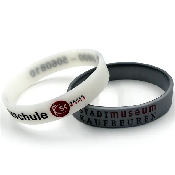 Debossed & Color Filled Silicone Bracelets - Debossed & Color Filled Silicone Bracelets - Image 7 of 11