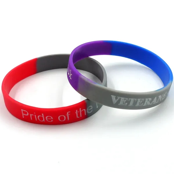 Debossed & Color Filled Silicone Bracelets - Debossed & Color Filled Silicone Bracelets - Image 11 of 11