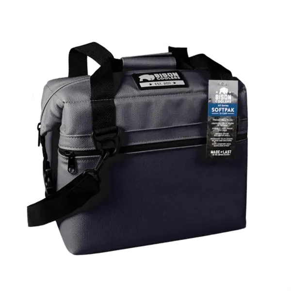 12-Can Bison® USA-Made SoftPak XD Cooler Bag 13" x 8" x 11" - 12-Can Bison® USA-Made SoftPak XD Cooler Bag 13" x 8" x 11" - Image 1 of 3