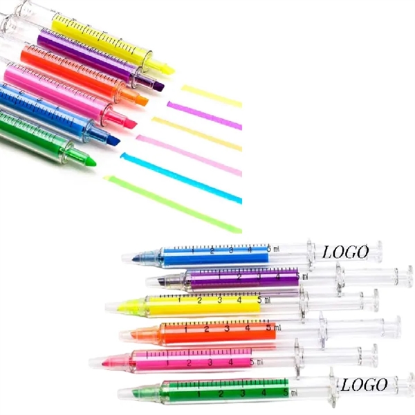 Syringe Highlighter Pens with multiple Colors - Syringe Highlighter Pens with multiple Colors - Image 0 of 4