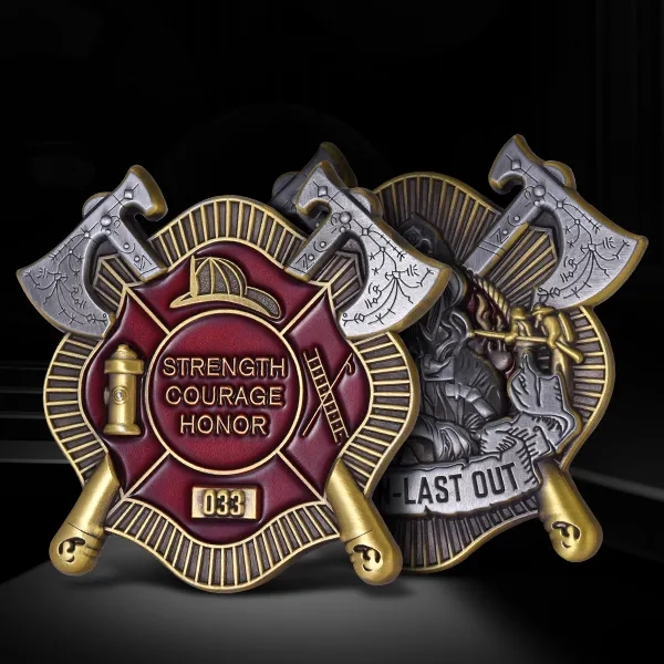 Custom Challenge Coins with Transparent Colors