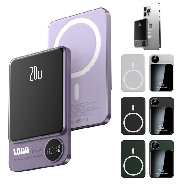 10000mAh Fast Magnetic Wireless Power Bank - 10000mAh Fast Magnetic Wireless Power Bank - Image 0 of 2