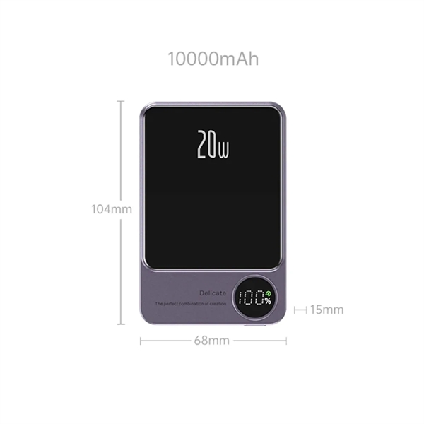 10000mAh Fast Magnetic Wireless Power Bank - 10000mAh Fast Magnetic Wireless Power Bank - Image 1 of 2