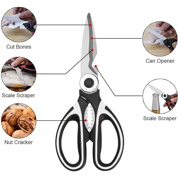 Heavy Duty Stainless Steel Kitchen Scissors - Heavy Duty Stainless Steel Kitchen Scissors - Image 1 of 6