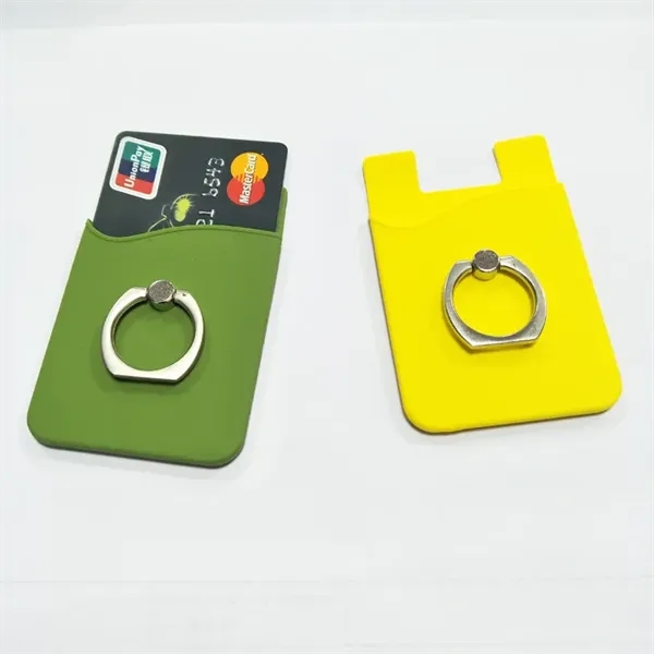 Silicone Phone Wallet With Ring Holder - Silicone Phone Wallet With Ring Holder - Image 13 of 20