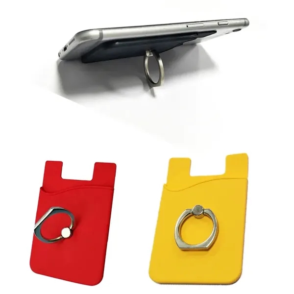 Silicone Phone Wallet With Ring Holder - Silicone Phone Wallet With Ring Holder - Image 15 of 20