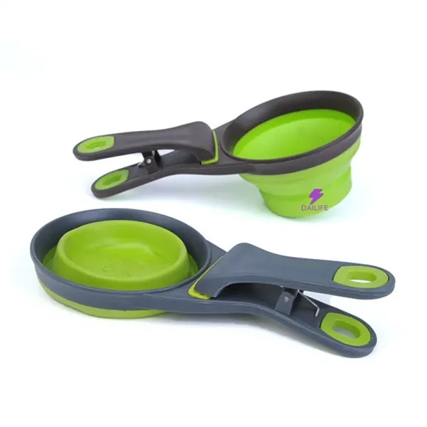 Multi-Function Collapsible Pet Scoop Bowls - Multi-Function Collapsible Pet Scoop Bowls - Image 0 of 3