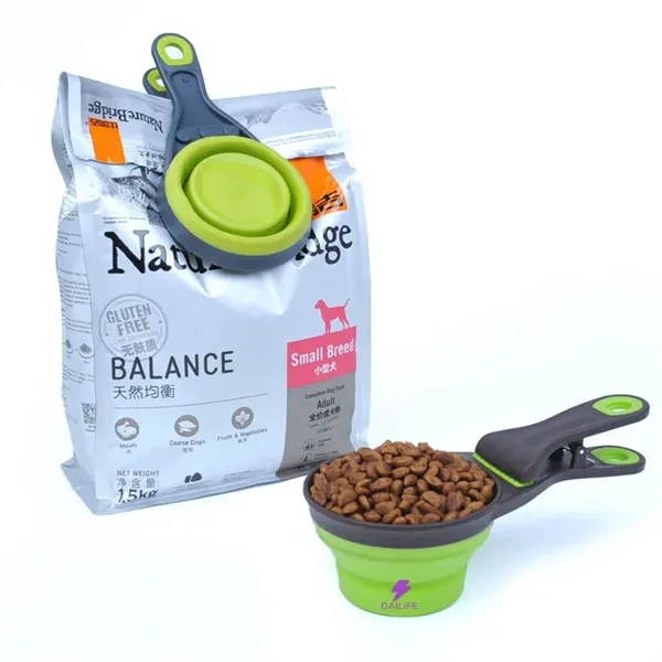 Multi-Function Collapsible Pet Scoop Bowls - Multi-Function Collapsible Pet Scoop Bowls - Image 1 of 3