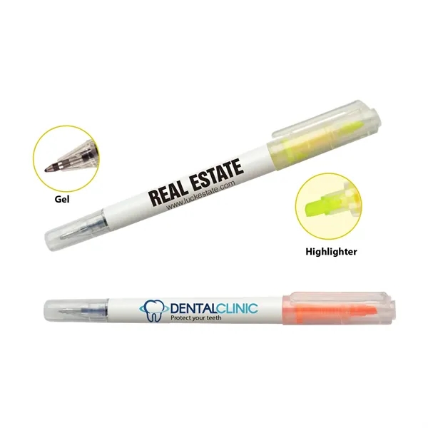Sunray Combo Duo Tip Pen, Highlighter/Gel Ink - Sunray Combo Duo Tip Pen, Highlighter/Gel Ink - Image 0 of 11