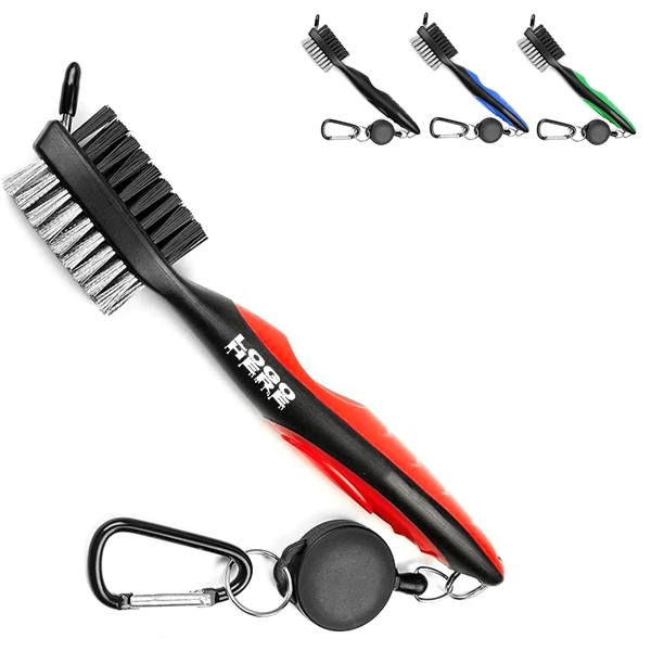 Golf Club Brush With Retractable Zip-Line - Golf Club Brush With Retractable Zip-Line - Image 0 of 3