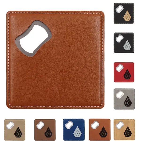 Square Leathers Beer Bottle Opener - Square Leathers Beer Bottle Opener - Image 0 of 4