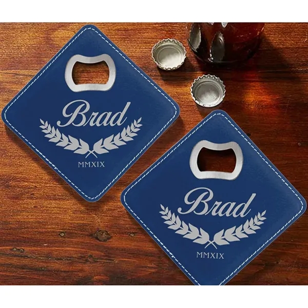 Square Leathers Beer Bottle Opener - Square Leathers Beer Bottle Opener - Image 4 of 4