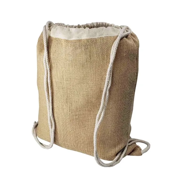 Jute Drawstring Backpack - Jute Drawstring Backpack - Image 1 of 1