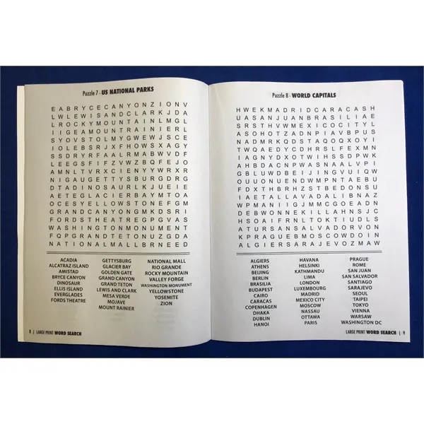Large Print Word Search Puzzle Book - Volume 1 - Large Print Word Search Puzzle Book - Volume 1 - Image 2 of 2