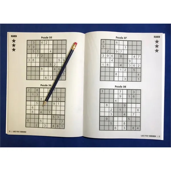 Custom PUZZLE PACK LARGE PRINT Sudoku Puzzle Book Set - Volume 1